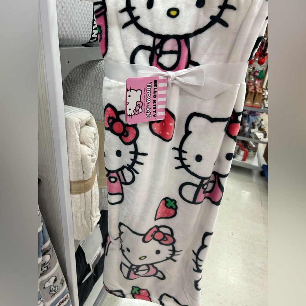 Hello Kitty Strawberry Blanket